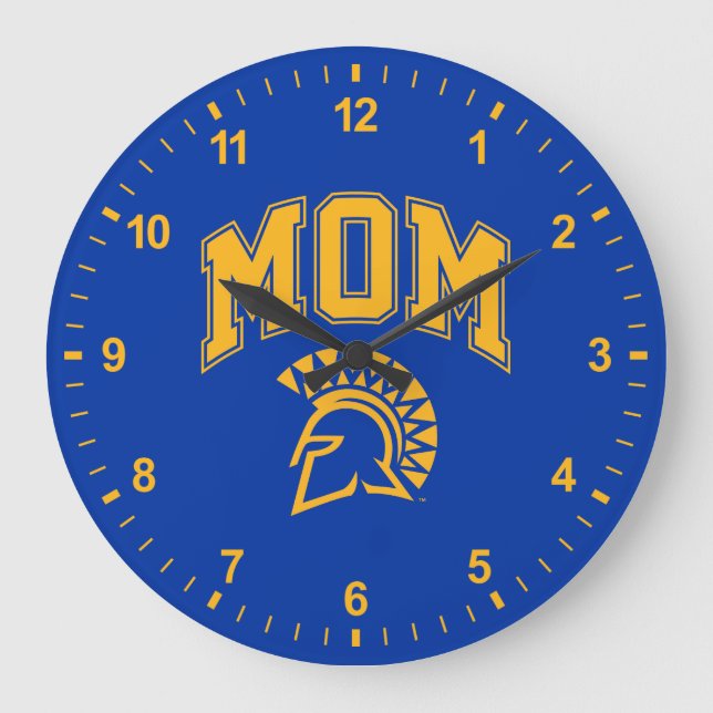 San Jose State Spartans Mum Large Clock (Front)