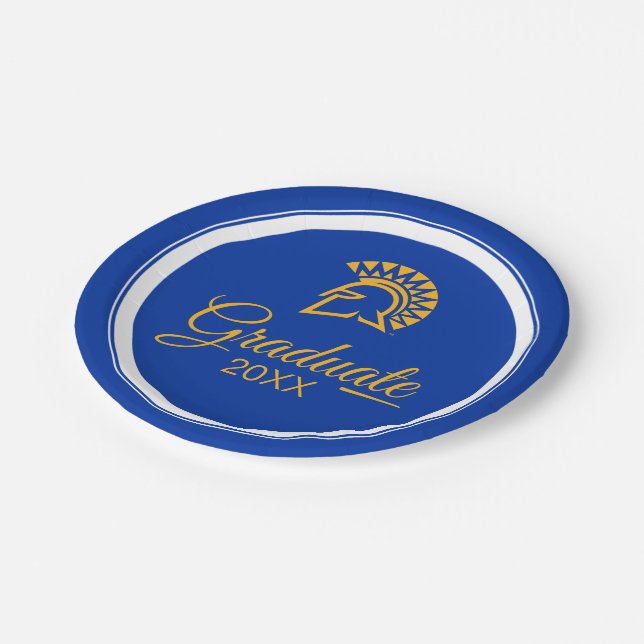 San Jose State Spartans Paper Plate (Angled)