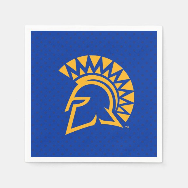 San Jose State Spartans Polka Dot Pattern Napkin (Front)