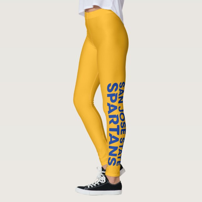 San Jose State Spartans Wordmark Leggings (Left)