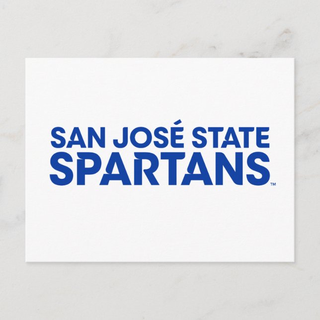San Jose State Spartans Wordmark Postcard (Front)