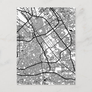 San Jose USA City Map Postcard