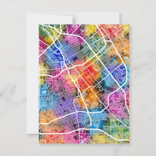 San Jose USA City Map Postcard