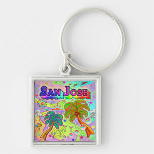 San Jose Vacation Target Keychain