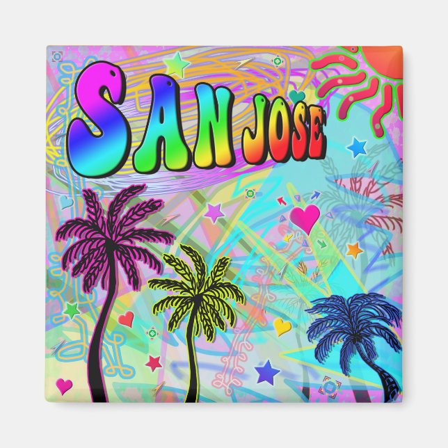 San Jose Vivid Romance Magnet (Front)