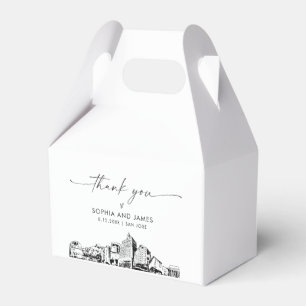 San Jose Wedding Personalised Favour Box