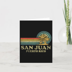 San Juan Beach Puerto Rico Family Vacation Vintage Card