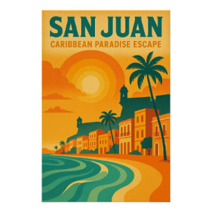 SAN JUAN – CARIBBEAN PARADISE POSTER