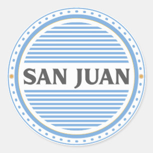 San Juan City Pride Emblem – Argentine Identity Classic Round Sticker