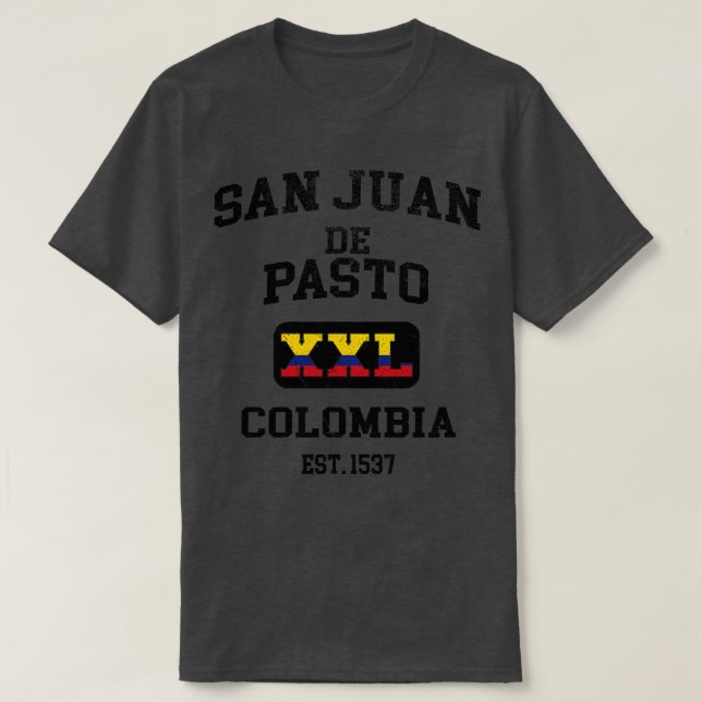 San Juan de Pasto Colombia XXL Athletic design T-Shirt (Design Front)