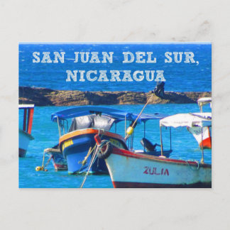 San Juan del Sur, Nicaragua Boats Postcard