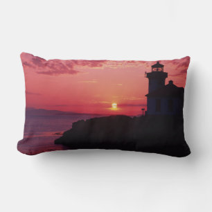 San Juan Island, Lime Kiln Lighthouse Lumbar Cushion