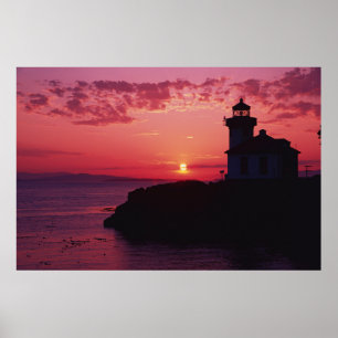 San Juan Island, Lime Kiln Lighthouse Poster
