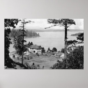 San Juan Island, WAGuam A Lama View Photograph Poster