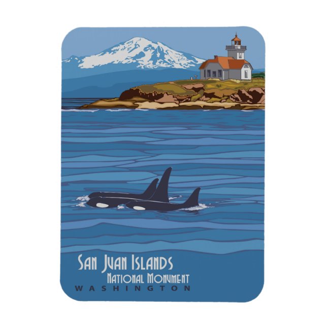 San Juan Islands Magnet (Vertical)