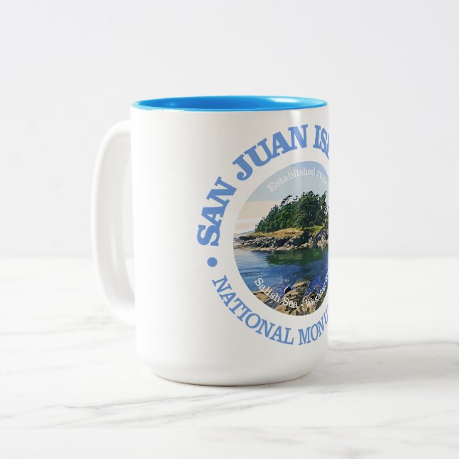 San Juan Islands (NM) Two-Tone Coffee Mug (Front Left)