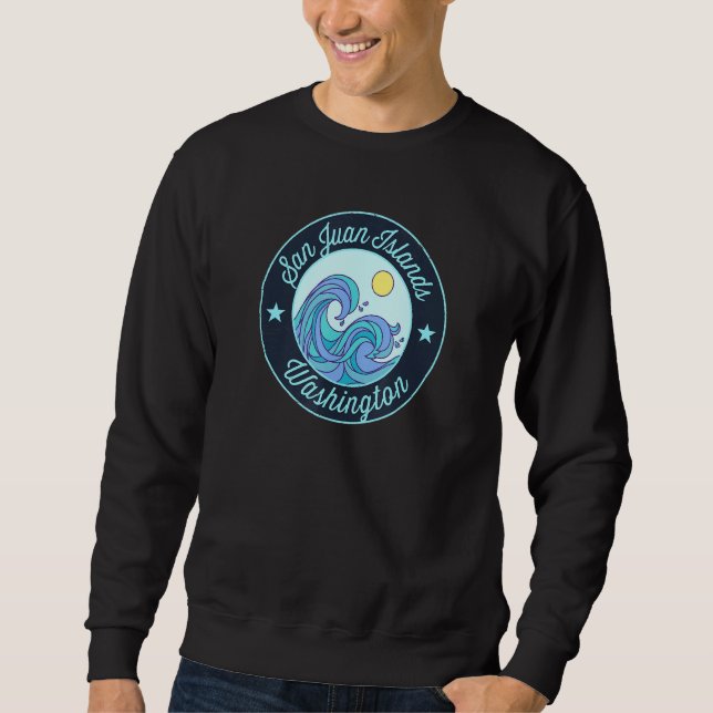 San Juan Islands Wa Washington Souvenir Nautical S Sweatshirt (Front)