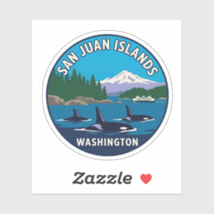San Juan Islands Washington Travel Sticker