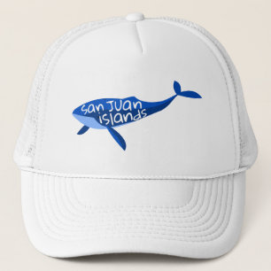 San Juan Islands Whale Trucker Hat