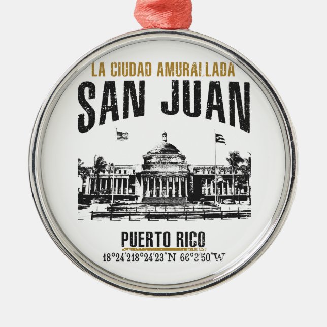 San Juan Metal Tree Decoration (Front)
