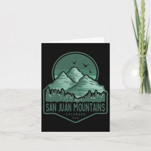 San Juan Mountains Colorado Hiking Outdoors Vintag Card
