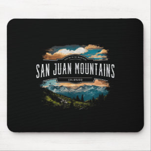 San Juan Mountains Colorado Hiking Outdoors Vintag Mouse Pad