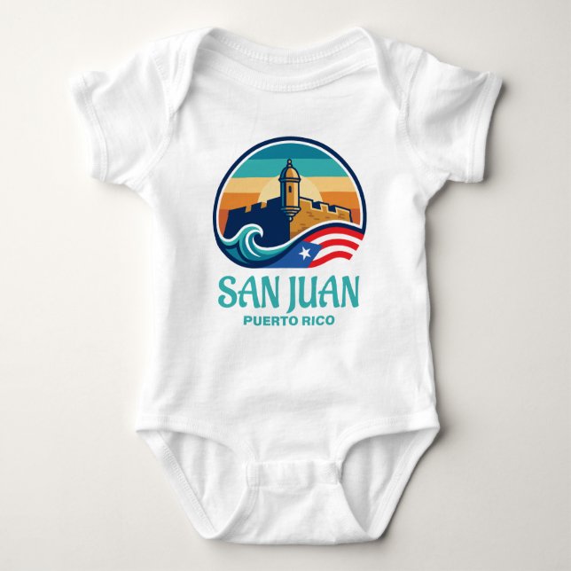 San Juan Puerto Rico Baby Bodysuit (Front)