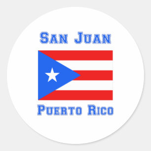 San Juan Puerto Rico  Classic Round Sticker