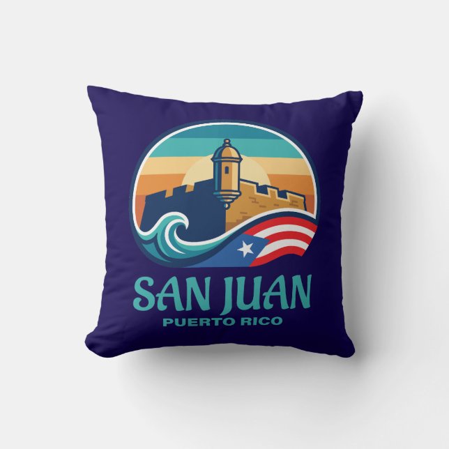 San Juan Puerto Rico Cushion (Front)