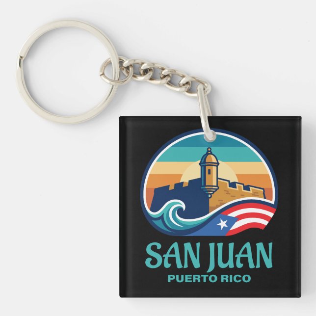 San Juan Puerto Rico Key Ring (Front)