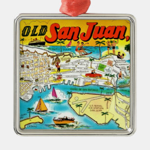 San Juan Puerto Rico Metal Ornament