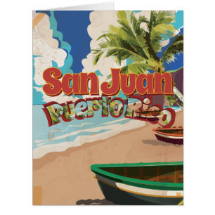 San Juan Puerto Rico Vintage Travel Poster