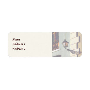 San Juan Street Lamp Wedding Products Return Address Label