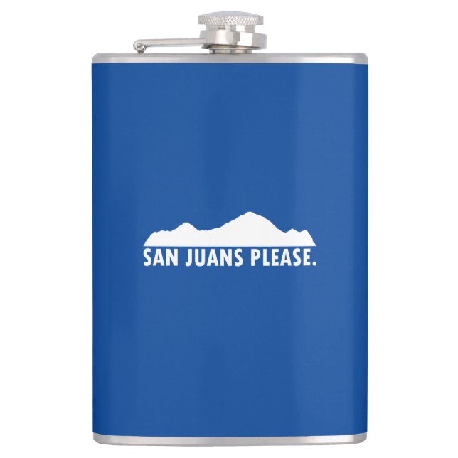 San Juans Please Hip Flask (Front)