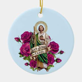 San Judas Tadeo Ceramic Ornament