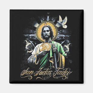 San Judas Tadeo Religious Art Catholic Saints Desi Magnet