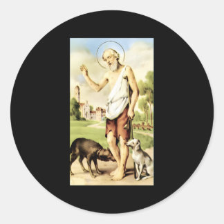 San Lazaro Cuba Babalu Aye Classic Round Sticker