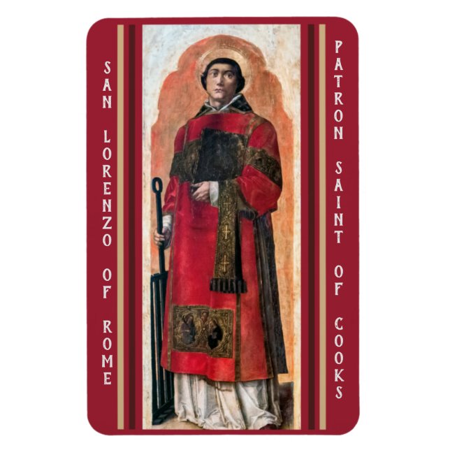 San Lorenzo Lawrence Rome, Patron Saint of Cooks Magnet (Vertical)