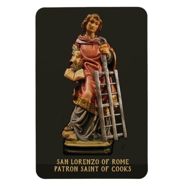 San Lorenzo of Rome, Patron Saint of Cooks Magnet (Vertical)