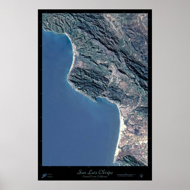 San Luis Obispo, California satellite poster (Front)