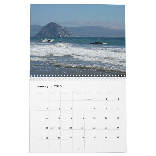 San Luis Obispo County 2015 Calendar (Jan 2026)