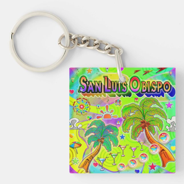 San Luis Obispo Mind Focus Keychain (Front)