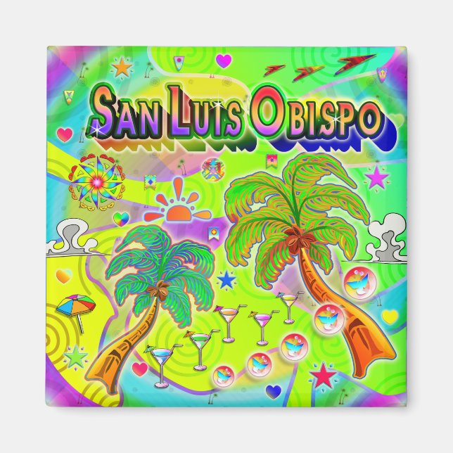 San Luis Obispo Mind Focus Magnet (Front)