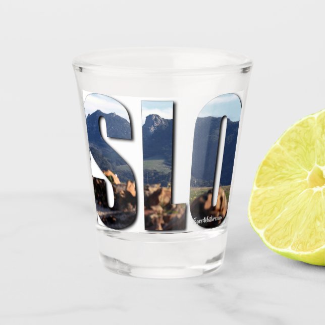 San Luis Obispo (SLO) Shot Glass (Front)