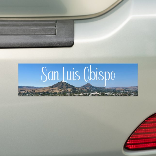 San Luis Obispo Terrace Hill Photography Bumper Sticker (On Car)