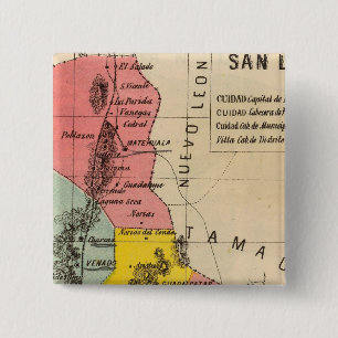 San Luis Potosi, Mexico 15 Cm Square Badge