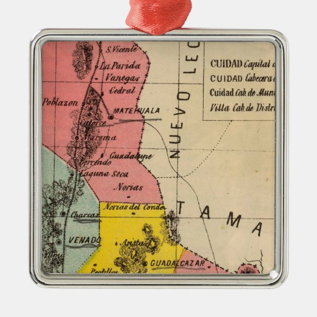 San Luis Potosi, Mexico Metal Ornament (Front)