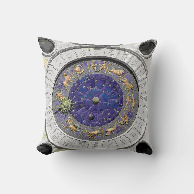 san Marco Clocktower 's zodiac Cushion (Front)
