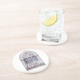 San Marco Winged Lion Stained Glass Window Coaster