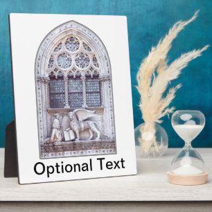 San Marco Winged Lion Stained Glass Window Plaque